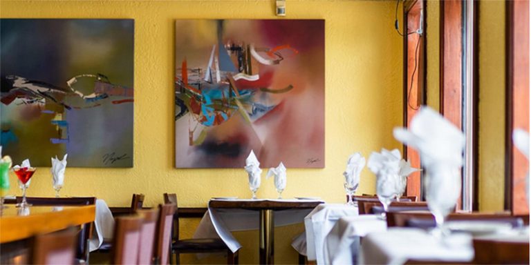 Milan Indian Cusine Cville diningroom